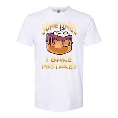 Baker Gift I Bake Mistakes Funny Baking Gift Softstyle CVC T-Shirt