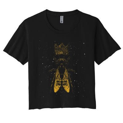 Beekeeping Gift Idea Animal Queen Bee Nature Insect Bee Women's Crop Top Tee