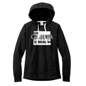 Best Grandpa In Colorado Funny Grandpa Gift Women's Fleece Hoodie