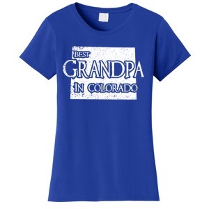 Best Grandpa In Colorado Funny Grandpa Gift Women's T-Shirt