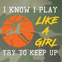 Basketball Girls I Know I Play Like A Girl Try To Keep Up Legacy Tie Dye Trucker Hat