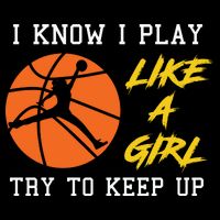 Basketball Girls I Know I Play Like A Girl Try To Keep Up Sustainable Beanie