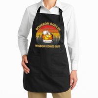 Bourbon Goes In Wisdom Comes Out Funny Bourbon S Lover TShirt Apron