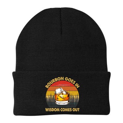 Bourbon Goes In Wisdom Comes Out Funny Bourbon S Lover TShirt Beanie