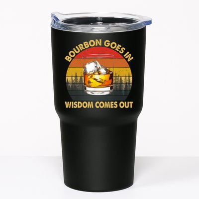 Bourbon Goes In Wisdom Comes Out Funny Bourbon S Lover TShirt Tumbler