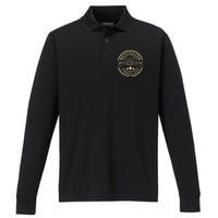 Bourbon Goes In Wisdom Comes Out Funny Drinking Performance Long Sleeve Polo