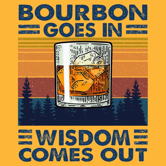 Bourbon Goes In Wisdom Comes Out Bourbon Drinking Lover Pom Pom 12in Knit Beanie