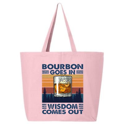 Bourbon Goes In Wisdom Comes Out Bourbon Drinking Lover 25L Jumbo Tote