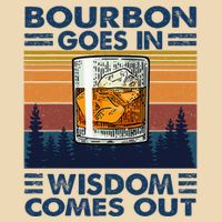 Bourbon Goes In Wisdom Comes Out Bourbon Drinking Lover Drawstring Bag
