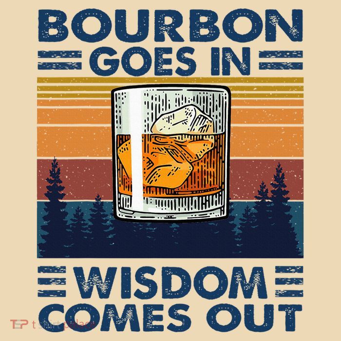 Bourbon Goes In Wisdom Comes Out Bourbon Drinking Lover Zip Tote Bag