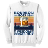Bourbon Goes In Wisdom Comes Out Bourbon Drinking Lover Sweatshirt