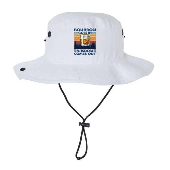 Bourbon Goes In Wisdom Comes Out Bourbon Drinking Lover Bucket Hat