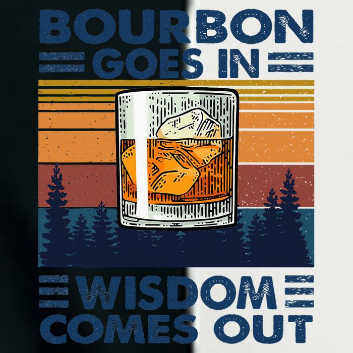 Bourbon Goes In Wisdom Comes Out Bourbon Drinking Lover Infant Baby Jersey Bodysuit