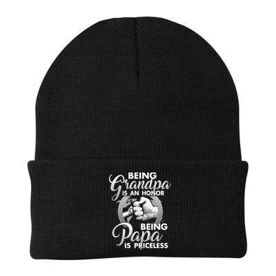 Being Grandpa Is An Honor Being Papa Is Priceless Beanie