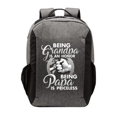 Being Grandpa Is An Honor Being Papa Is Priceless Vector Backpack