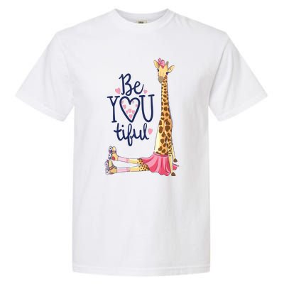 Beautiful Giraffe | Inspire Be You Giraffe Animal Garment-Dyed Heavyweight T-Shirt