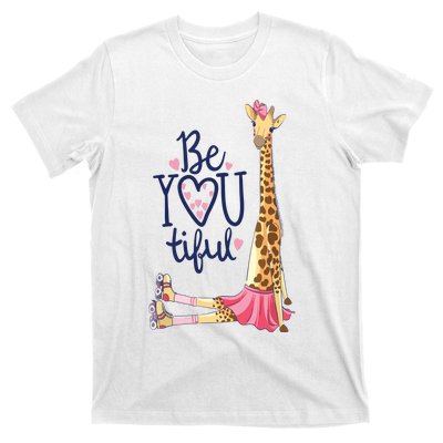 Beautiful Giraffe | Inspire Be You Giraffe Animal T-Shirt