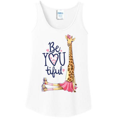 Beautiful Giraffe | Inspire Be You Giraffe Animal Ladies Essential Tank