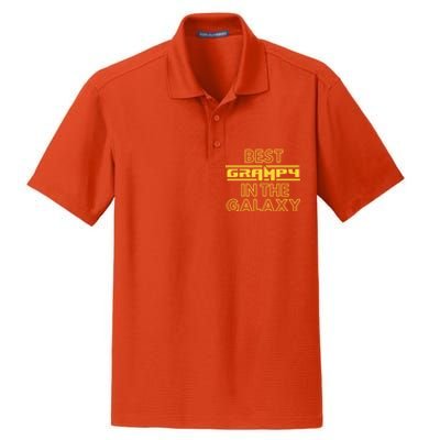 Best Grampy In The Galaxy Cute Family Gift Idea For Dad Dry Zone Grid Polo