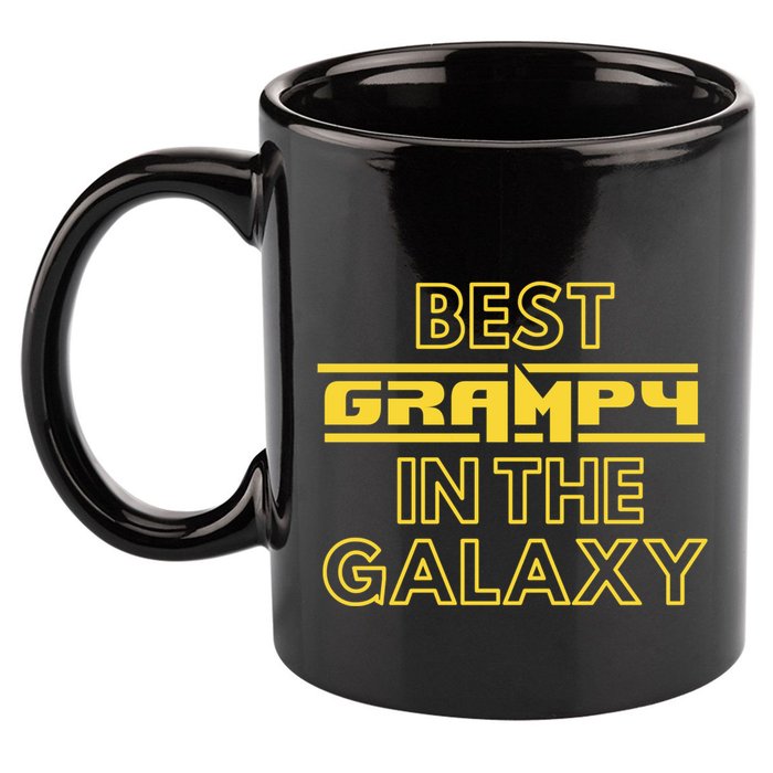 Best Grampy In The Galaxy Cute Family Gift Idea For Dad 11oz C Handle Ceramic Mug