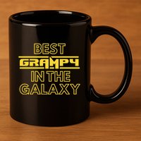 Best Grampy In The Galaxy Cute Family Gift Idea For Dad 11oz C Handle Ceramic Mug