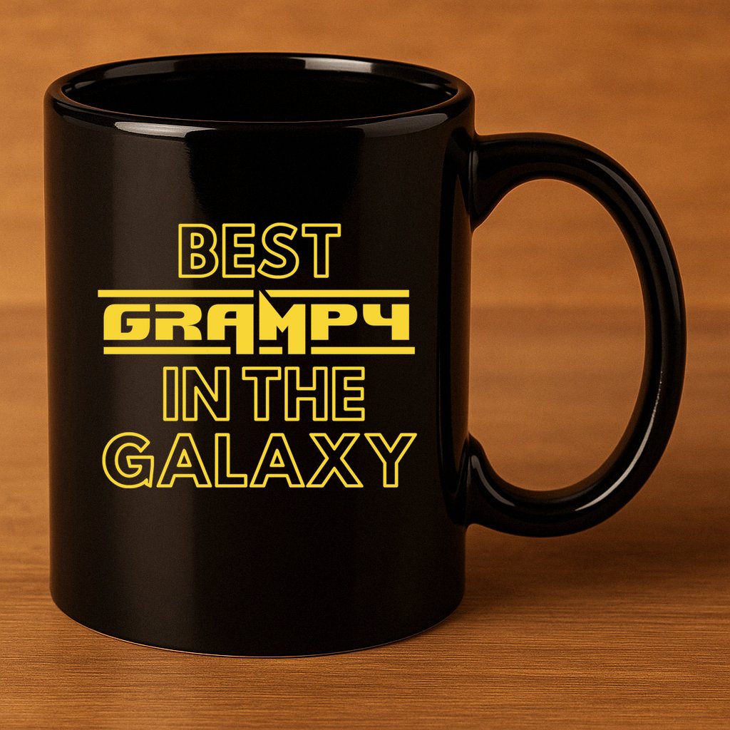 Best Grampy In The Galaxy Cute Family Gift Idea For Dad 11oz C Handle Ceramic Mug