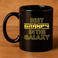 Best Grampy In The Galaxy Cute Family Gift Idea For Dad 11oz C Handle Ceramic Mug