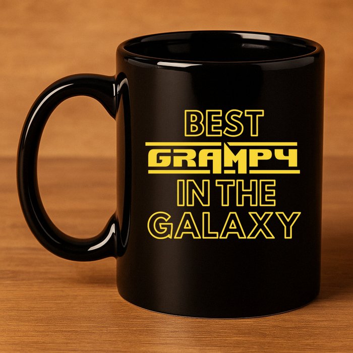 Best Grampy In The Galaxy Cute Family Gift Idea For Dad 11oz C Handle Ceramic Mug