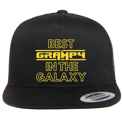 Best Grampy In The Galaxy Cute Family Gift Idea For Dad Flatbill Hat