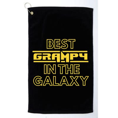 Best Grampy In The Galaxy Cute Family Gift Idea For Dad Golf Towel