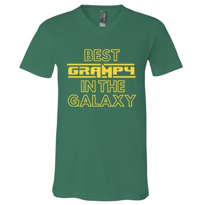 Best Grampy In The Galaxy Cute Family Gift Idea For Dad V-Neck T-Shirt