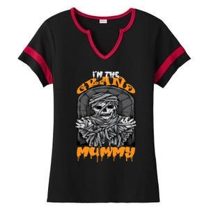 Bootiful Grandma IM The Grand Mummy Halloween Creepy Meaningful Gift Ladies Halftime Notch Neck Tee