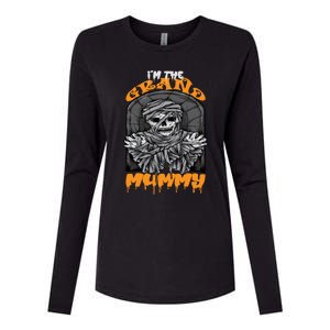 Bootiful Grandma IM The Grand Mummy Halloween Creepy Meaningful Gift Womens Cotton Relaxed Long Sleeve T-Shirt