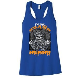 Bootiful Grandma IM The Grand Mummy Halloween Creepy Meaningful Gift Women's Racerback Tank