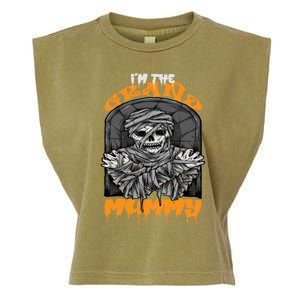 Bootiful Grandma IM The Grand Mummy Halloween Creepy Meaningful Gift Garment-Dyed Women's Muscle Tee