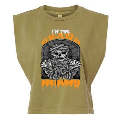 Bootiful Grandma IM The Grand Mummy Halloween Creepy Meaningful Gift Garment-Dyed Women's Muscle Tee