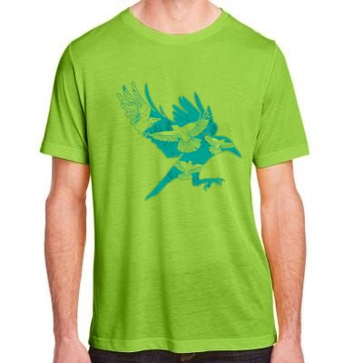 Bird Gift Idea Raven Crow Adult ChromaSoft Performance T-Shirt