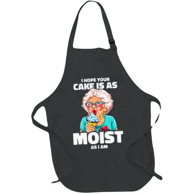 Baking Grandma I Hope Your Cake Is As Moist As I Am Gag Apron