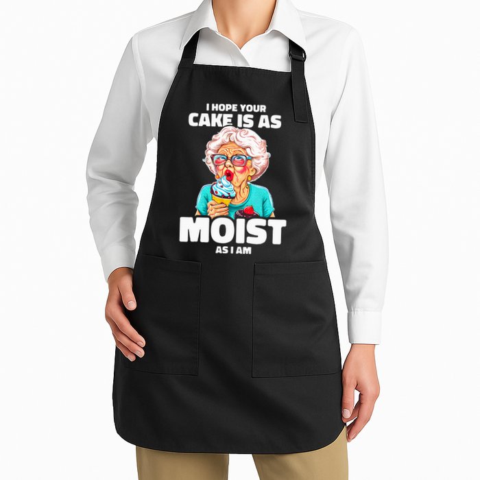 Baking Grandma I Hope Your Cake Is As Moist As I Am Gag Apron