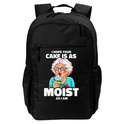 Baking Grandma I Hope Your Cake Is As Moist As I Am Gag Backpack