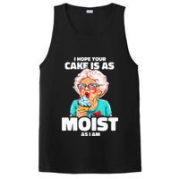 Baking Grandma I Hope Your Cake Is As Moist As I Am Gag PosiCharge Competitor Tank