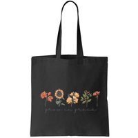 Boho Grow In Grace Wildflower Christian Scripture Religious Bag