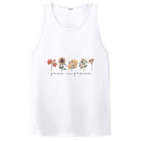 Boho Grow In Grace Wildflower Christian Scripture Religious PosiCharge Competitor Tank