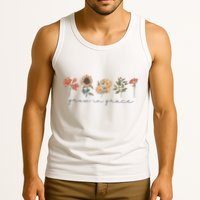 Boho Grow In Grace Wildflower Christian Scripture Religious Tank Top