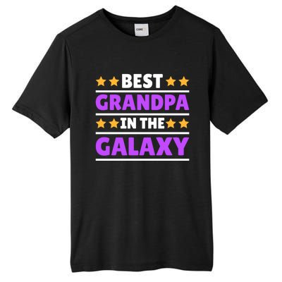 Best Grandpa In The Galaxy Gift Tall Fusion ChromaSoft Performance T-Shirt