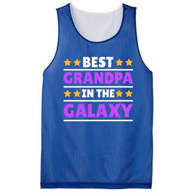 Best Grandpa In The Galaxy Gift Mesh Reversible Basketball Jersey Tank