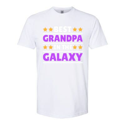 Best Grandpa In The Galaxy Gift Softstyle CVC T-Shirt