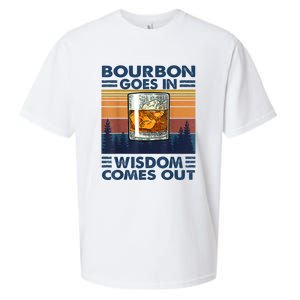 Bourbon Goes In Wisdom Comes Out Bourbon Drinking Lover Gift Sueded Cloud Jersey T-Shirt