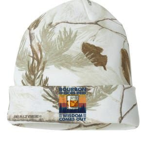 Bourbon Goes In Wisdom Comes Out Bourbon Drinking Lover Gift Kati Licensed 12" Camo Beanie