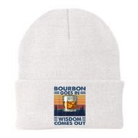 Bourbon Goes In Wisdom Comes Out Bourbon Drinking Lover Gift Knit Cap Winter Beanie